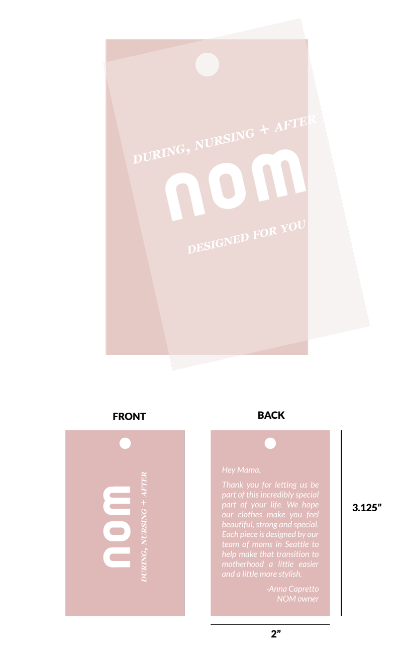 NOM Maternity labels