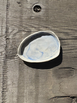 Hand formed porcelain mini dish