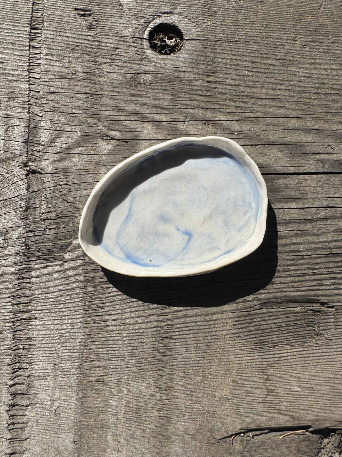 Hand formed porcelain mini dish